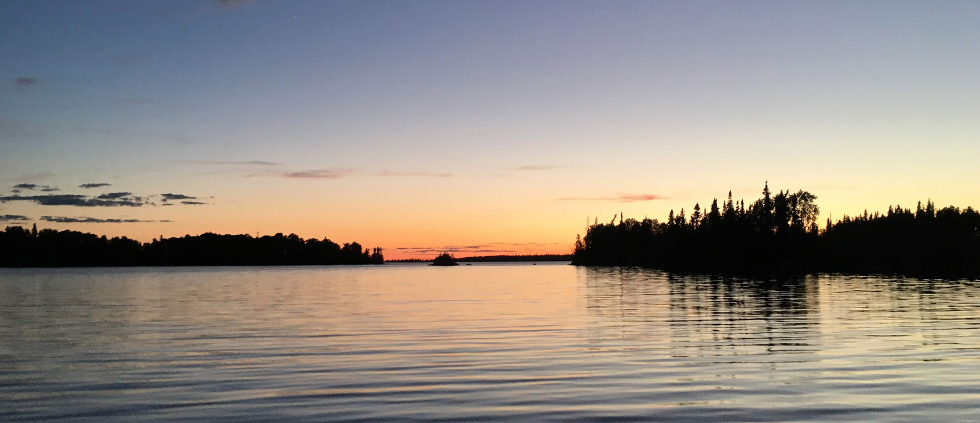 Beautiful Sunset Over Trout Lake