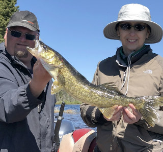 Couple Lake Trout Catch