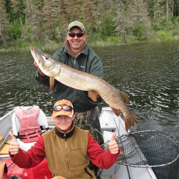 Father and Son Northern Pike Catch
